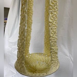 Large handmade vintage  macrame  plant hanger